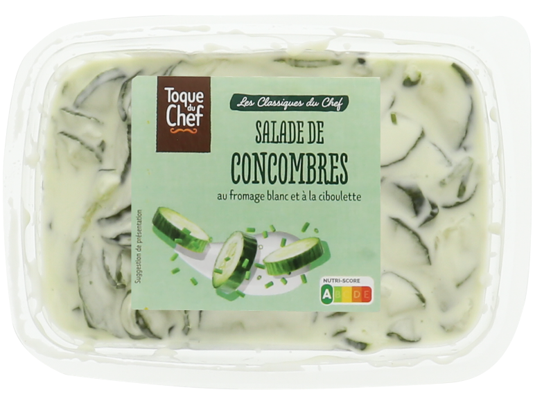 Salade de concombres au fromage blanc et à la ciboulette, Nutri-Score A
