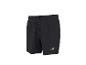 Short de bain noir avec cordon de serrage et logo sur la jambe gauche.