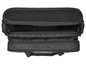 Un sac Parker noir ouvert avec plusieurs compartiments.