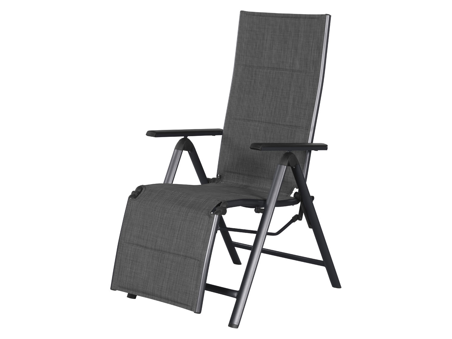 LIVARNO home Chaise de relaxation en aluminium Toronto, pliable, anthracite
