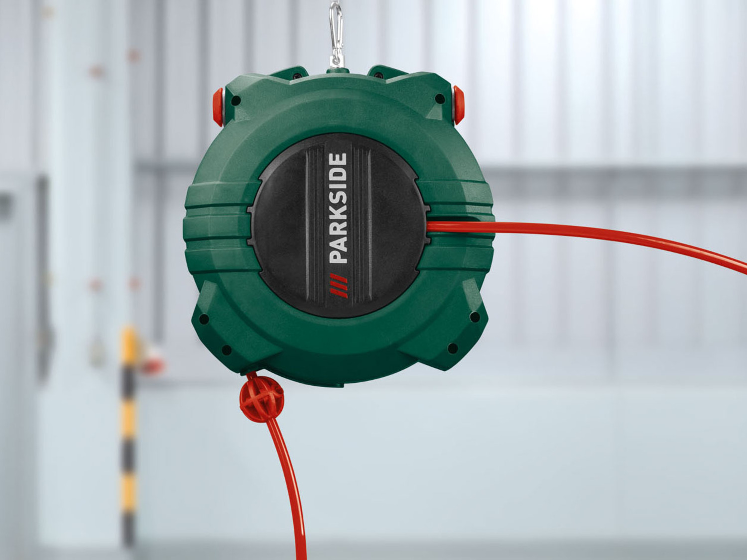 PARKSIDE Druckluftschlauchtrommel 10m - Automatische Rücklauf Für Kompressor