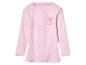 Haut rose à manches longues Relax & Rewind pour enfant, motif nœud.