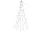 Sapin de Noël avec lumières LED, idéal pour la décoration extérieure.