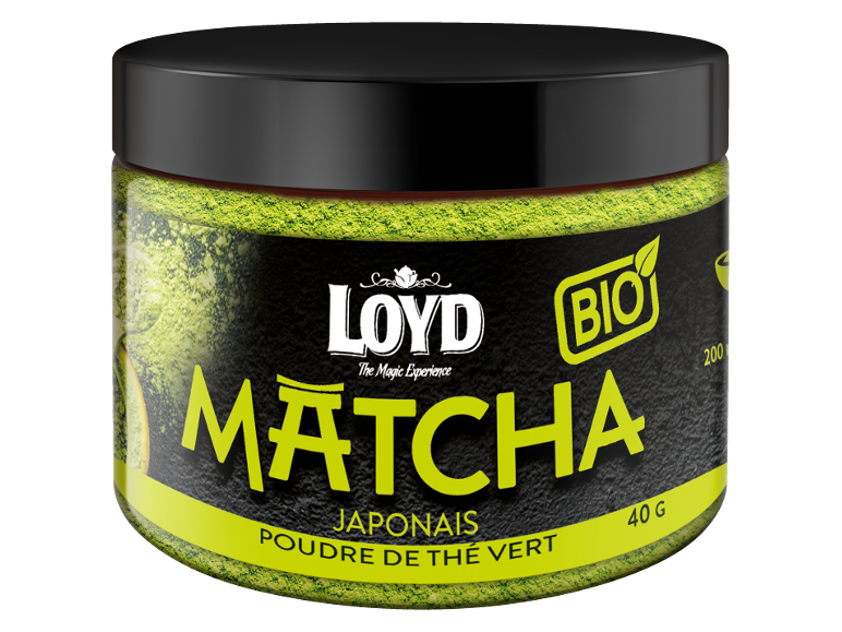 Loyd Matcha Japonais BIO, poudre de thé vert, 40g.