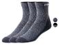 Trois paires de chaussettes grises de la marque 'PA'.