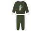 Ensemble jogging bébé vert avec imprimé cactus et lapin.