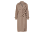 Trench-coat beige double boutonnage.