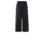 Pantalon large noir à taille élastique.