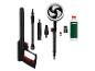 Kit de nettoyage Parkside pour nettoyeur haute pression avec brosse rotative et accessoires.