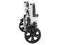 Chariot pliable en aluminium avec grandes roues.