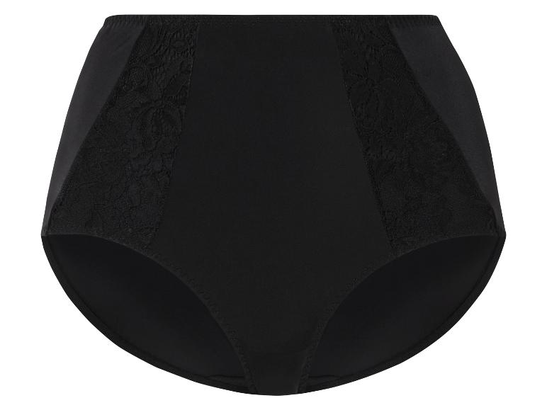 Culotte noire avec détails en dentelle.