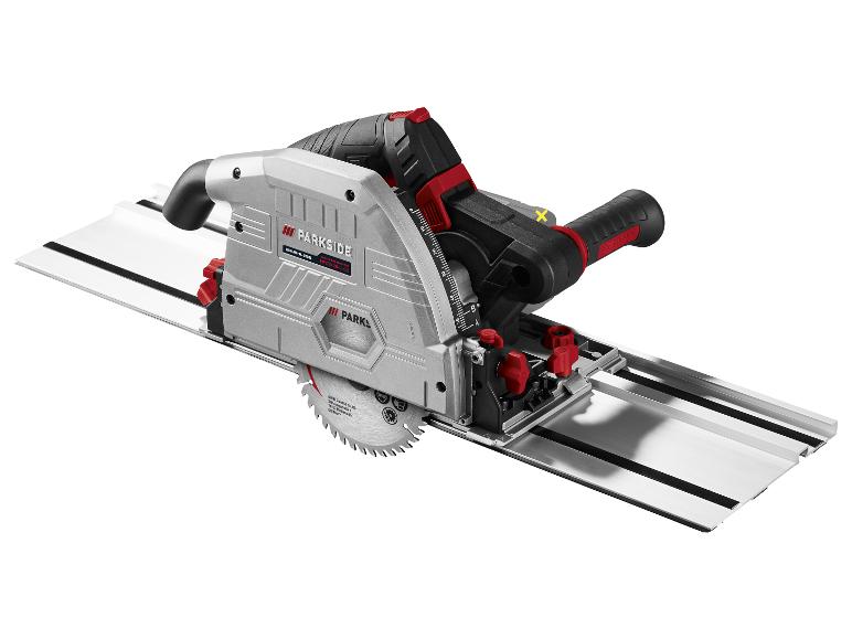 Scie circulaire avec rail de guidage, avec moteur sans balais