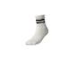 Chaussette de sport blanche à rayures noires