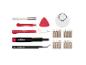 Kit de réparation Parkside : tournevis, outils d'ouverture et spatule.