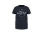 T-shirt bleu marine avec imprimé blanc 'ON THE COAST SINCE 1973 Beach Club CALIFORNIA DINE. SOCIAL. RELAX.'