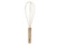 Fouet Silvercrest avec manche en bois et brins en silicone blanc