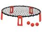 Jeu de lancer Playtive : filet et balles rouges.