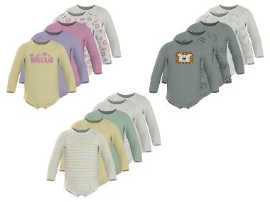 Lot de 5 bodys bébé à manches longues