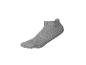 Chaussette de sport courte grise avec texture de matière visible.