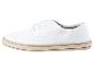 Espadrilles blanches en toile, lacets.