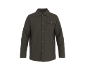 Veste-chemise pour homme marron foncé avec boutons et poche poitrine