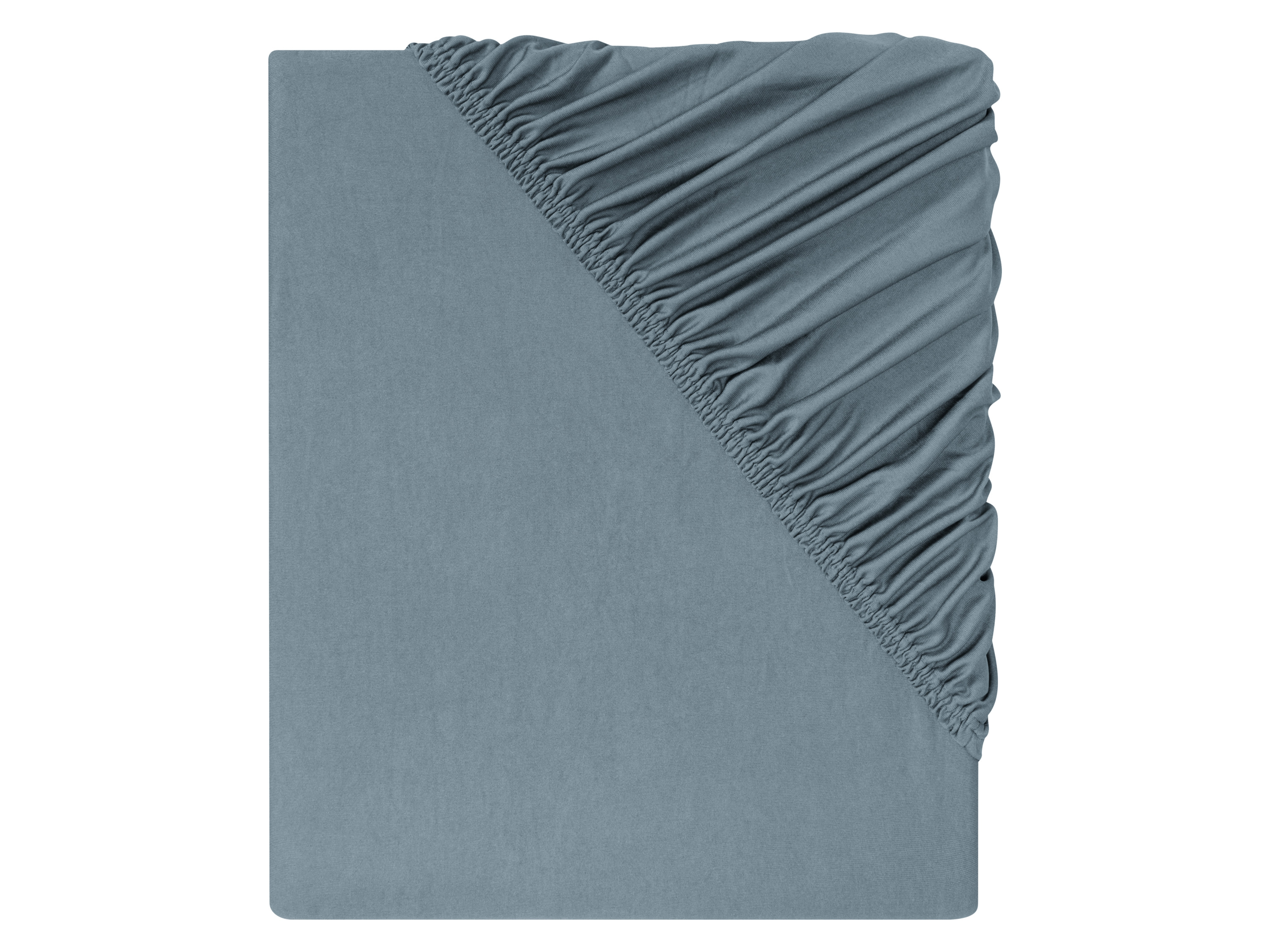 LIVARNO home Drap-housse en jersey microfibre, 140-160 x 200 cm (bleu)