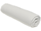 Drap de tissu blanc roulé