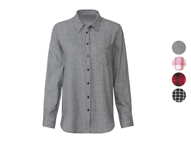 Aller en mode plein écran : esmara® Chemise longue en flanelle femme - Image 1