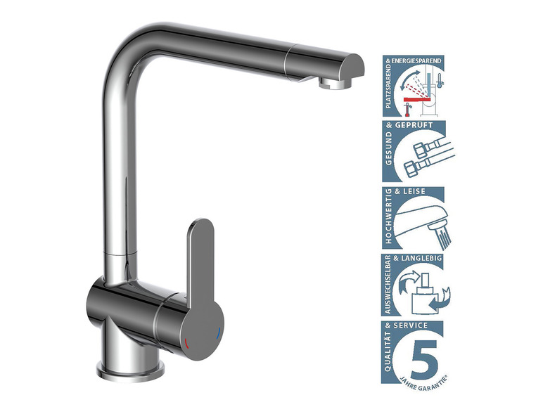 Aller en mode plein écran : Schütte Mitigeur robinet de cuisine RIO, avec bec rétractable - Image 19