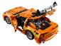Voiture LEGO Technic Fast & Furious orange avec capot et coffre ouverts