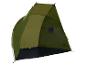Abri solaire vert : tente Quechua, protection solaire pour la plage ou le camping.