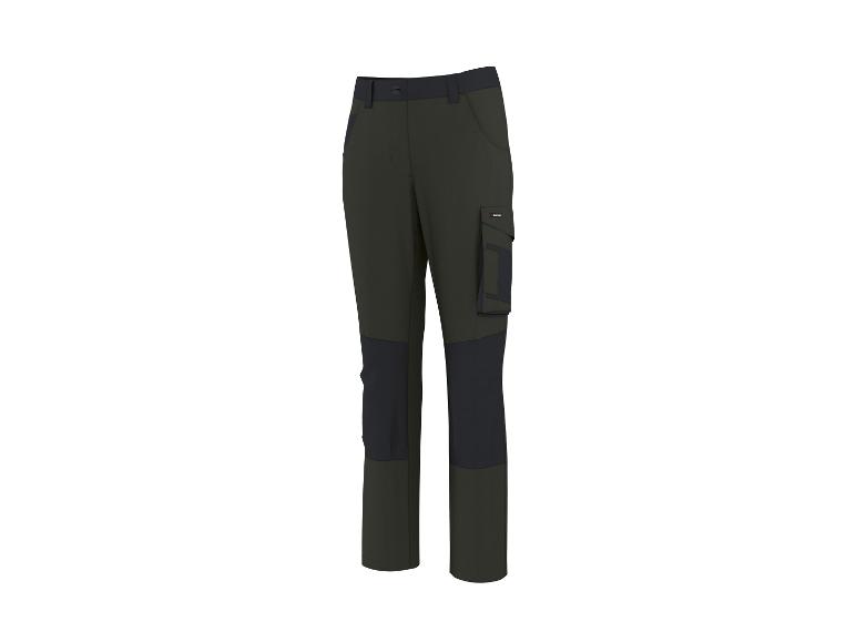 Pantalon de travail homme avec poches, vert foncé avec empiècements noirs