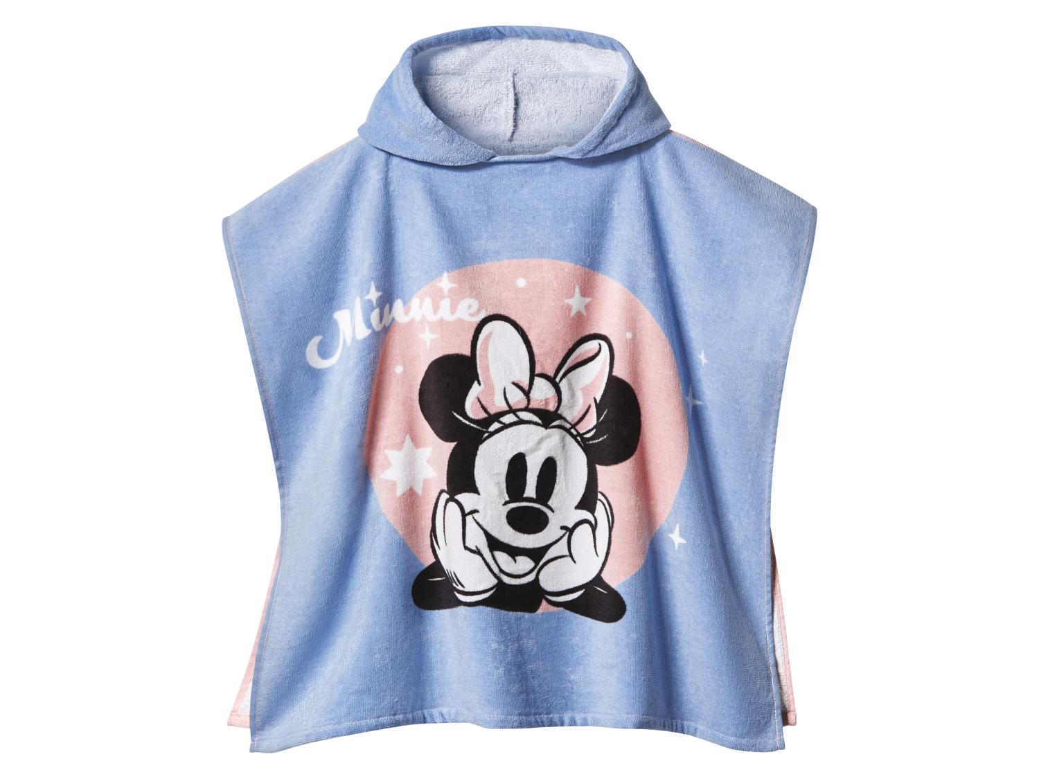 Poncho De Bain Enfant Licence Disney - 55x110cm Avec Capuche - Roi Lion, PJ Masks, Mickey - Absorbant & Rapide Séchage