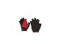 Gants de cyclisme sans doigts noirs et rouges