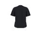 T-shirt noir à manches courtes, vue de dos.