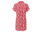 Une robe rouge à imprimé blanc