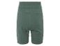 Shorts en jersey vert foncé à taille haute élastiquée.