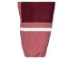 Pantalon de survêtement rose et bordeaux avec une bande réfléchissante.