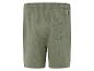 Shorts en tissu vert olive, coupe décontractée.