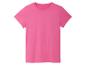 T-shirt rose à manches courtes.