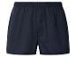 Caleçon boxer homme bleu foncé avec taille élastique et bouton