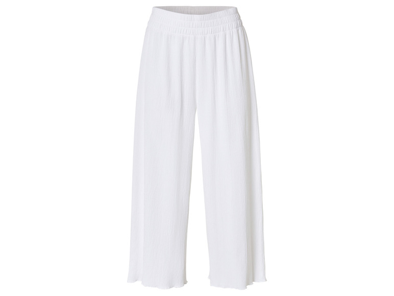 Pantalon blanc avec taille élastique