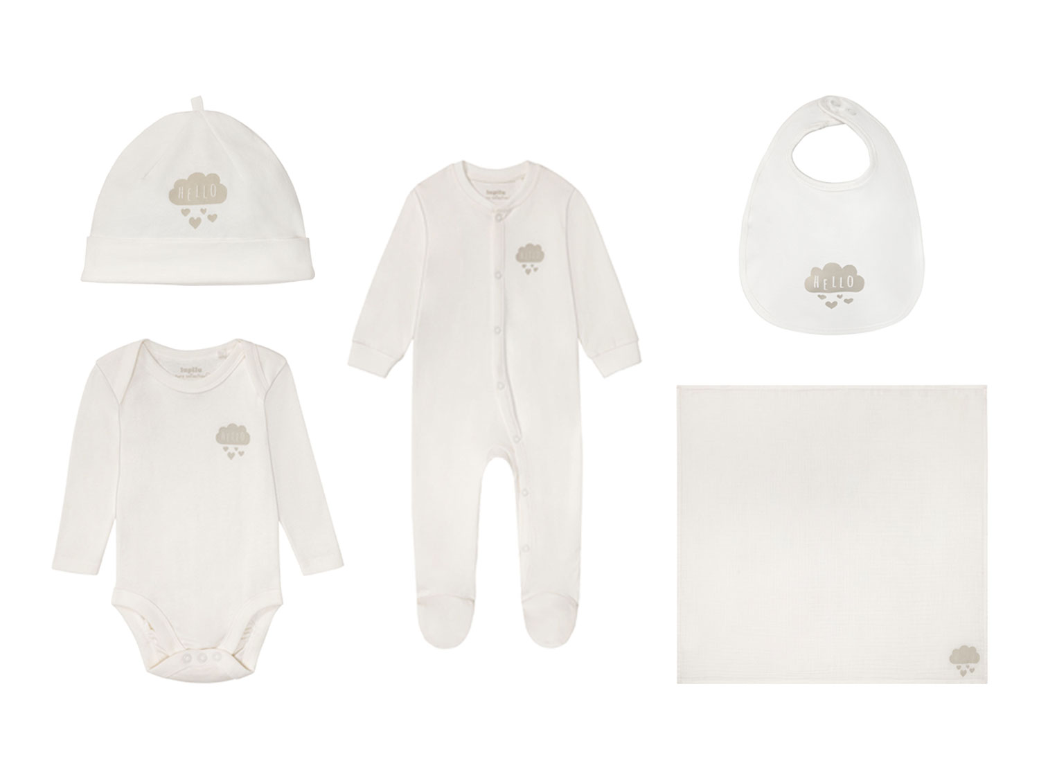 lupilu® Ensemble bébé, 5 pièces
