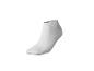 Chaussette de sport blanche courte sur fond blanc