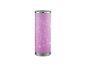 Lampe de table rose avec un motif d'étoiles.