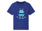 Un t-shirt bleu marine avec un robot imprimé