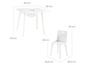 Table d'enfant blanche avec chaise et rangement.