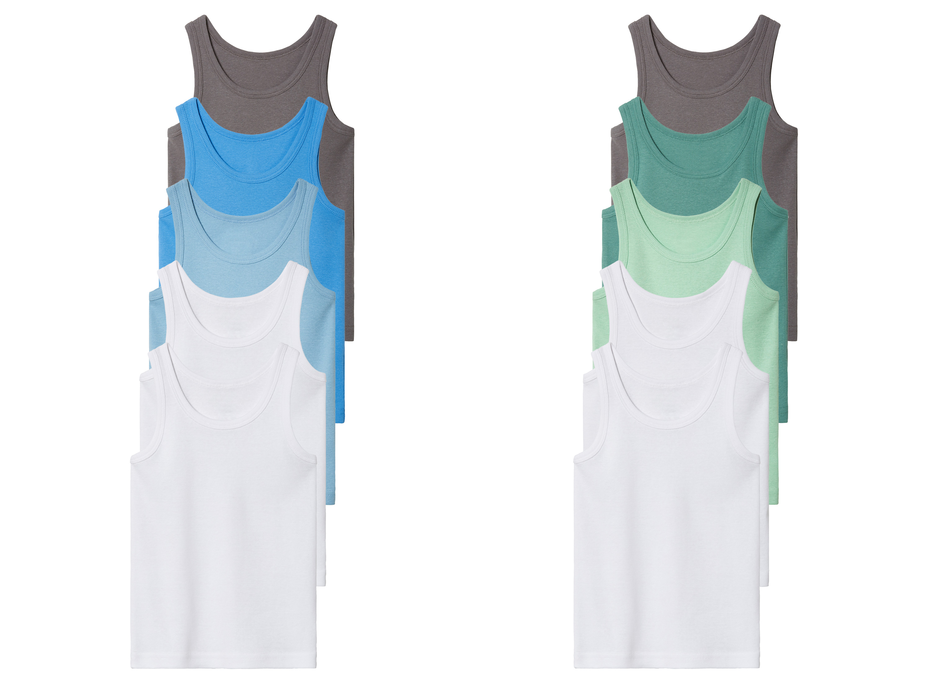 lupilu® Lot de 5 débardeurs petit garçon