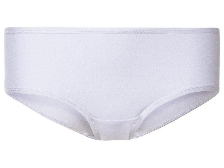 Sous-vêtements blancs pour femmes, slip avec une large taille.