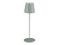 Lampe sur pied design, couleur vert-de-gris.